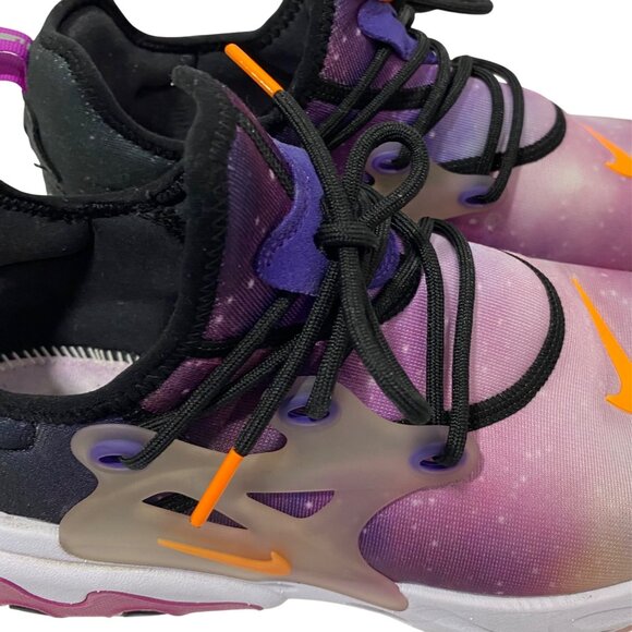 Nike Womens React Presto Galaxy-Themed Athletic Shoes Size 9 Purple & Orange - Picture 5 of 8
